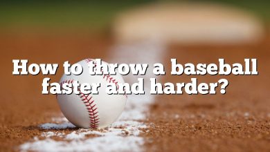 How to throw a baseball faster and harder?