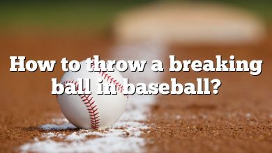 How to throw a breaking ball in baseball?