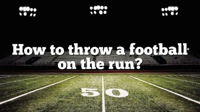 How to throw a football on the run?