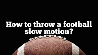 How to throw a football slow motion?