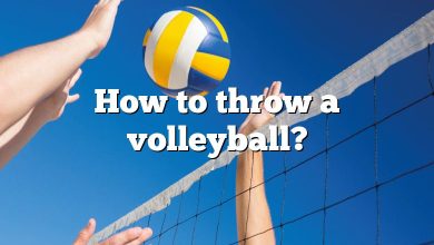 How to throw a volleyball?