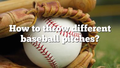 How to throw different baseball pitches?