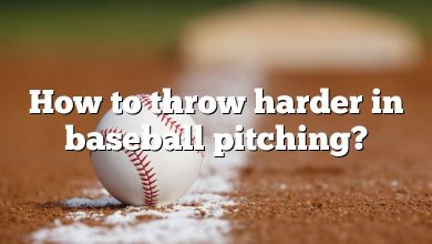 How to throw harder in baseball pitching?