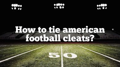 How to tie american football cleats?