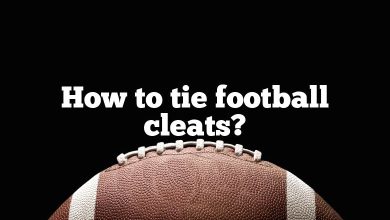 How to tie football cleats?