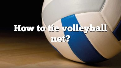 How to tie volleyball net?