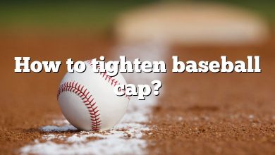 How to tighten baseball cap?