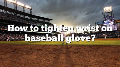 How to tighten wrist on baseball glove?