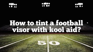 How to tint a football visor with kool aid?