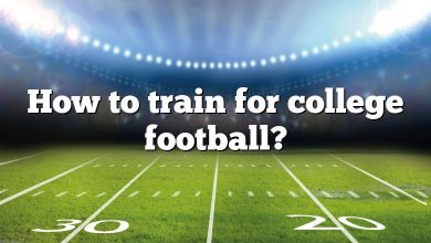 How to train for college football?
