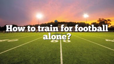 How to train for football alone?