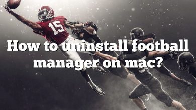 How to uninstall football manager on mac?