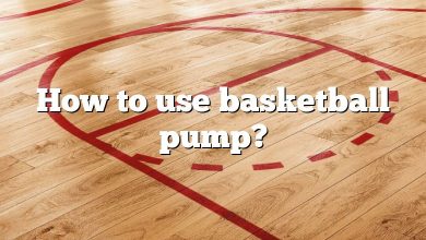 How to use basketball pump?