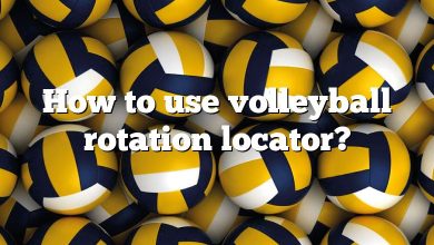 How to use volleyball rotation locator?