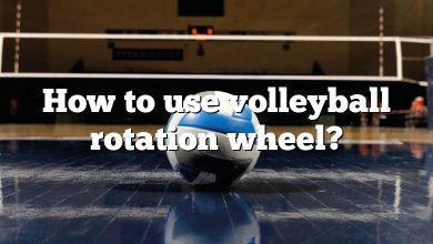 How to use volleyball rotation wheel?