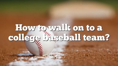 How to walk on to a college baseball team?