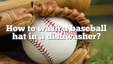 How to wash a baseball hat in a dishwasher?