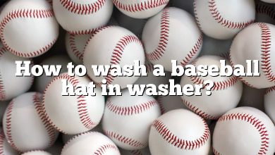 How to wash a baseball hat in washer?