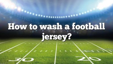 How to wash a football jersey?