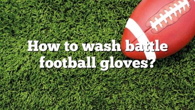 How to wash battle football gloves?