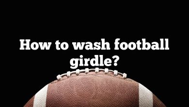 How to wash football girdle?