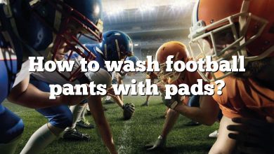 How to wash football pants with pads?