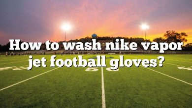 How to wash nike vapor jet football gloves?