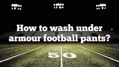 How to wash under armour football pants?