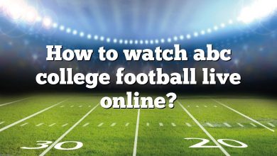 How to watch abc college football live online?