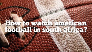 How to watch american football in south africa?
