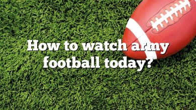 How to watch army football today?