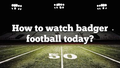 How to watch badger football today?