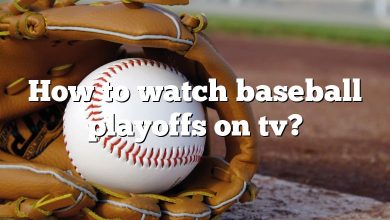 How to watch baseball playoffs on tv?