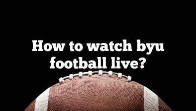 How to watch byu football live?