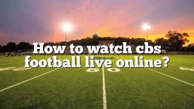 How to watch cbs football live online?