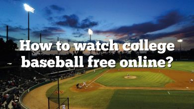 How to watch college baseball free online?