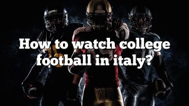 How to watch college football in italy?