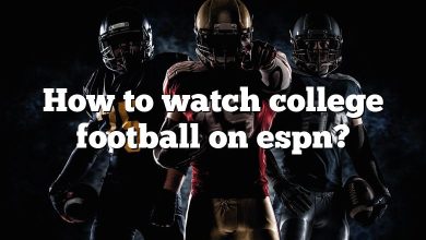 How to watch college football on espn?