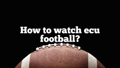 How to watch ecu football?