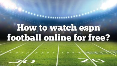 How to watch espn football online for free?