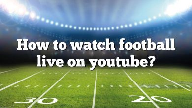 How to watch football live on youtube?