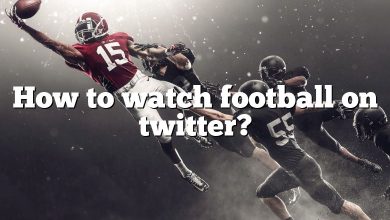 How to watch football on twitter?