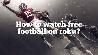 How to watch free football on roku?