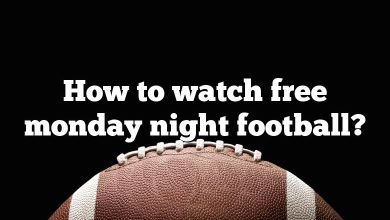 How to watch free monday night football?