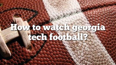 How to watch georgia tech football?