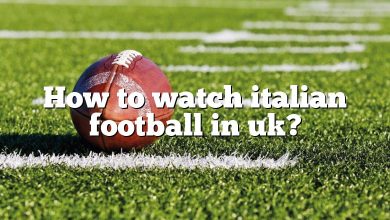 How to watch italian football in uk?