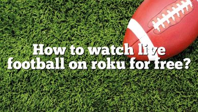 How to watch live football on roku for free?