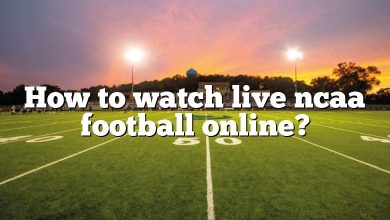How to watch live ncaa football online?