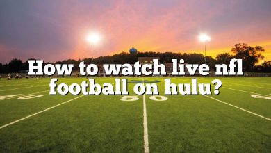 How to watch live nfl football on hulu?