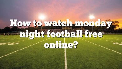 How to watch monday night football free online?